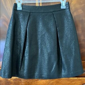 Metallic black vintage Trina Turk miniskirt